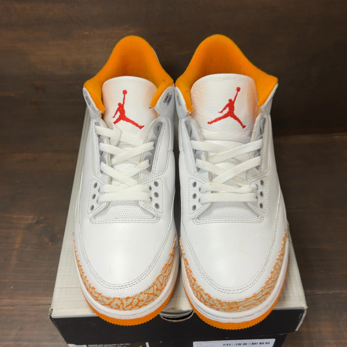 Jordan 3 Retro Orange Citrus (Women's) Size 11W (Pre-Owned) - tag
