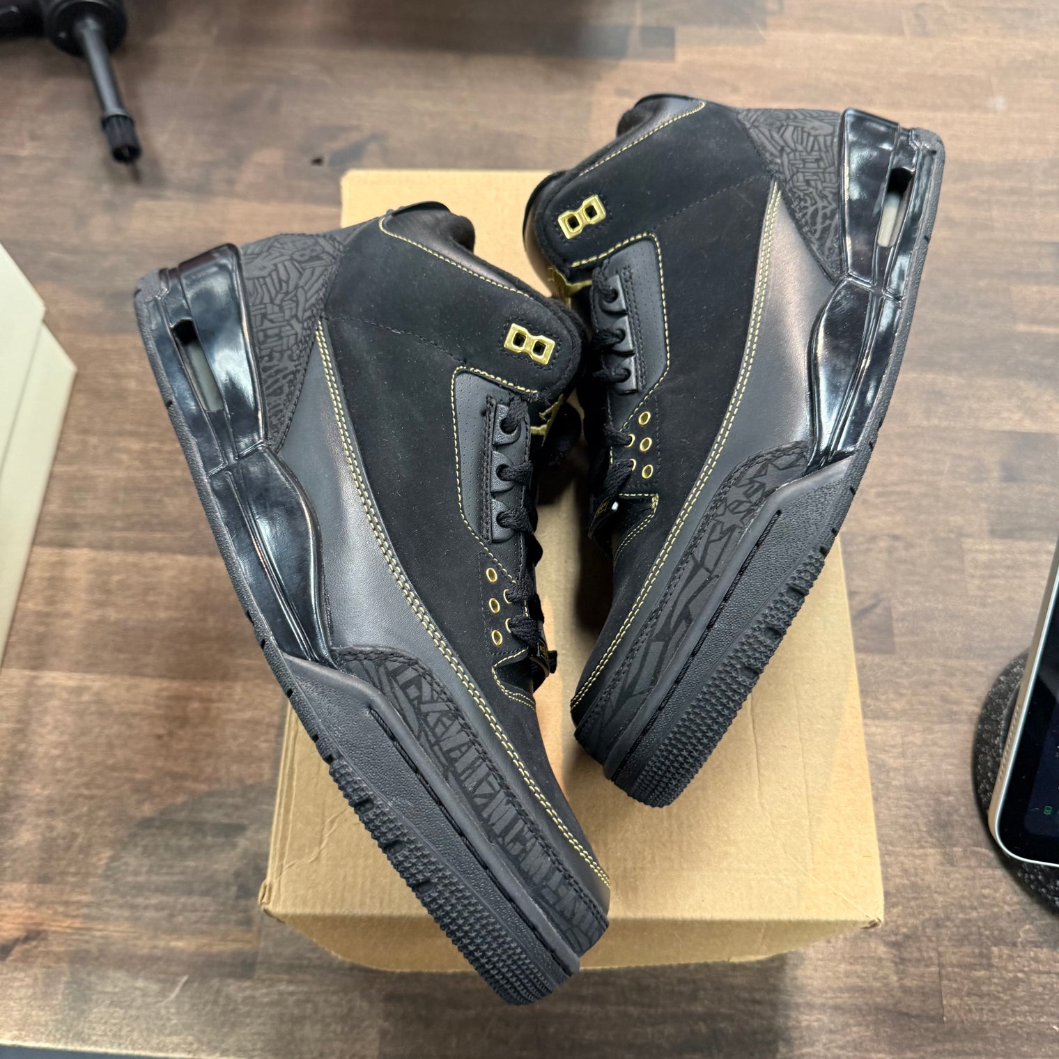 Jordan 3 Retro Black History Month (US 11.5) (Lightly Worn, No Box)