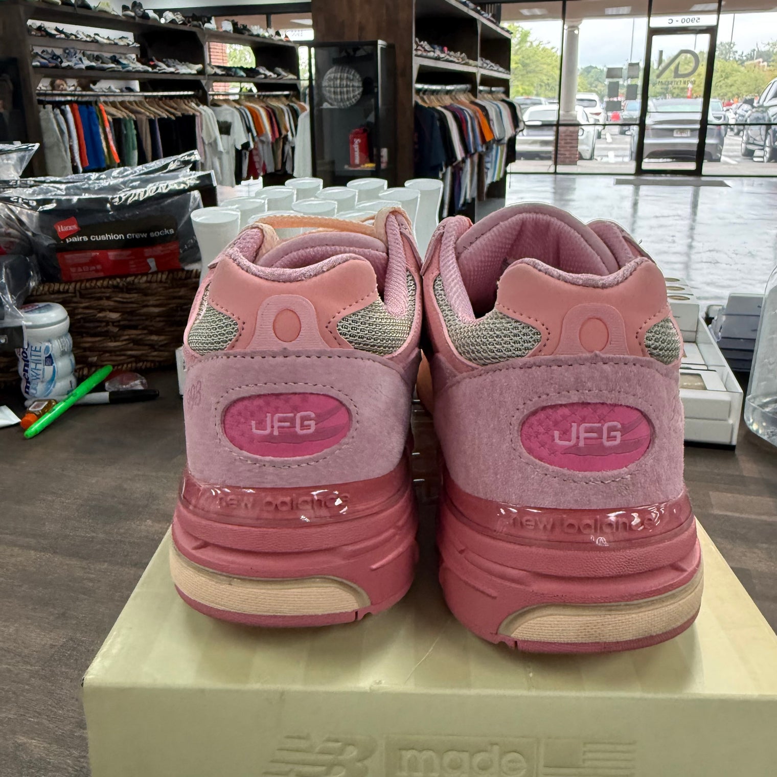 Joe Freshgoods Performance Art Powder Pink New Balance 993 (USED)