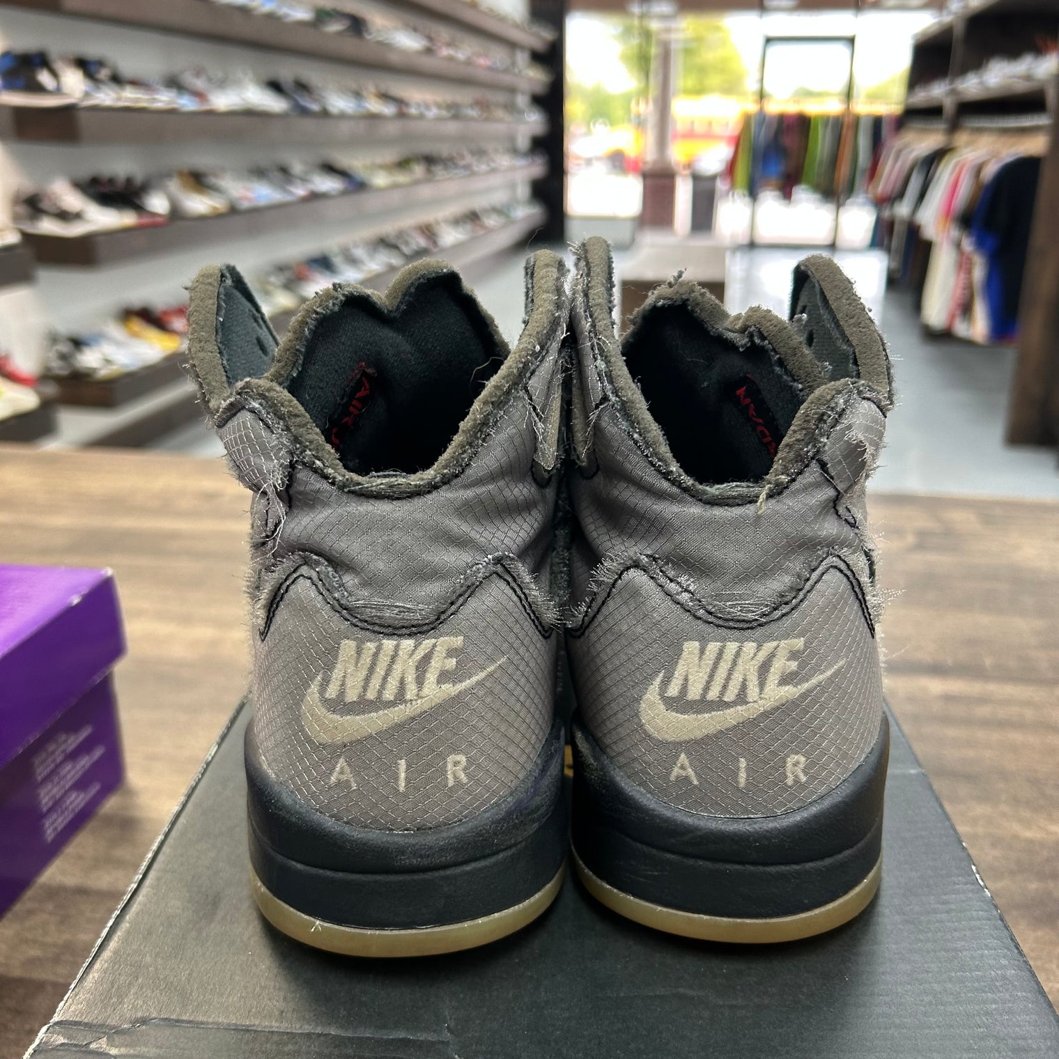 Off-White Muslin Jordan 5 Retro (USED, Replacement Box)
