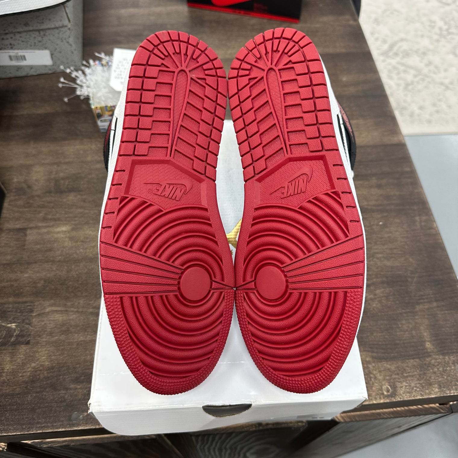 Canvas White Black Gym Red Jordan 1 Mid SE Utility (USED, Replacement Box)