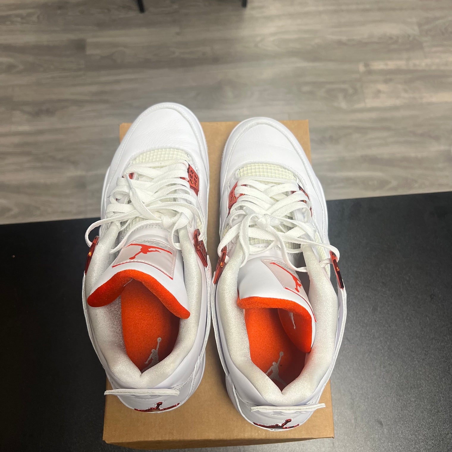Jordan 4 Retro Metallic Orange (USED, no Box)
