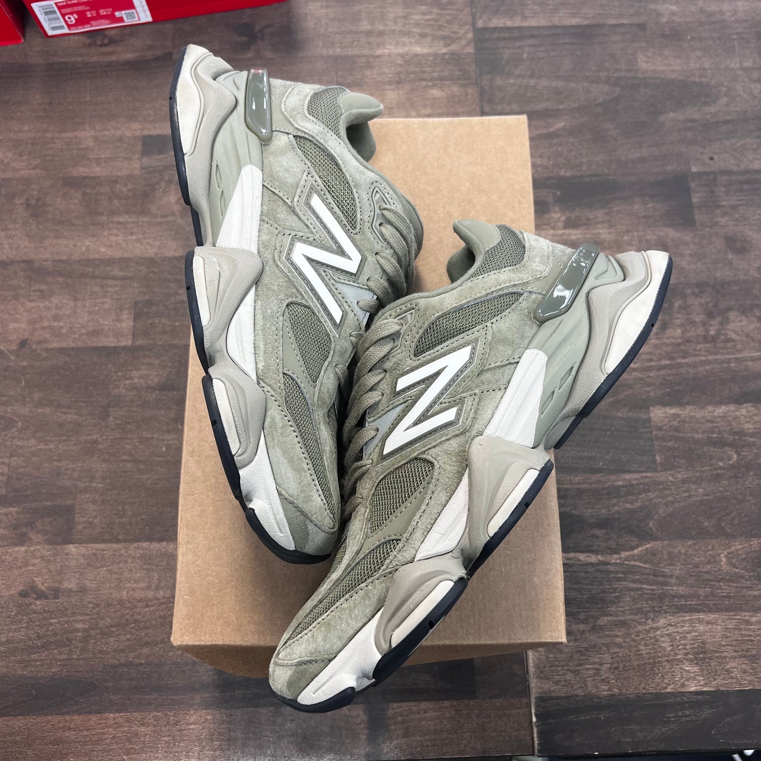 Convert Green Dark Stoneware New Balance 9060 (USED, No Box)
