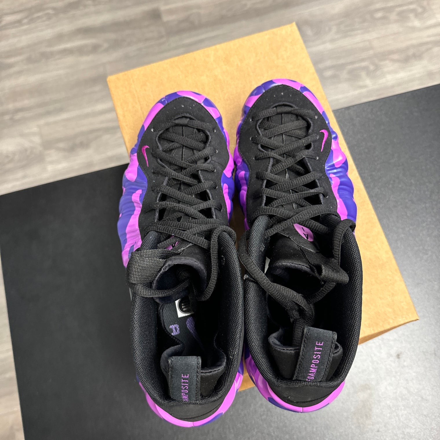 Nike Air Foamposite Pro Purple Camo (USED, no box)
