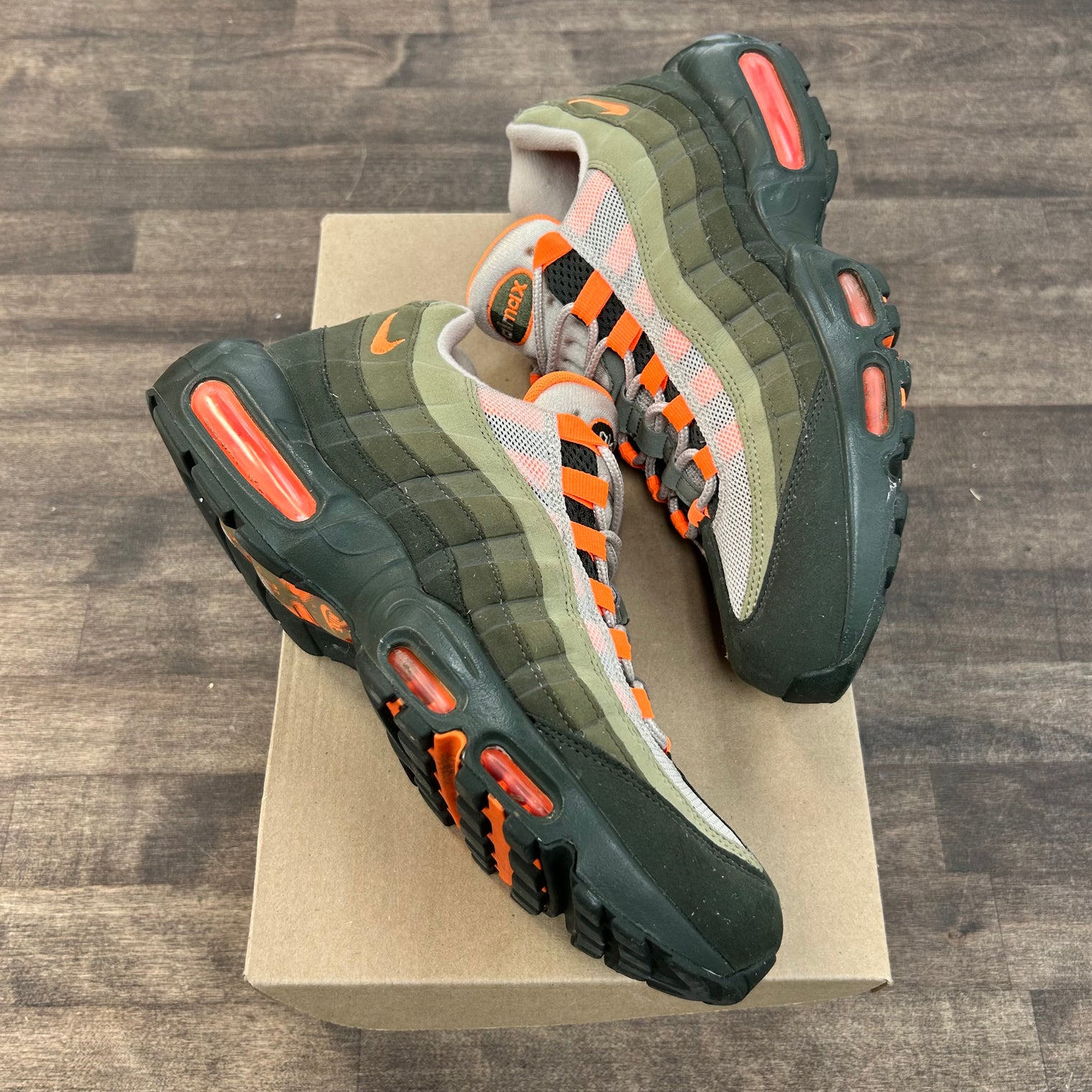 Olive Orange Air Max 95 (USED, No Box)