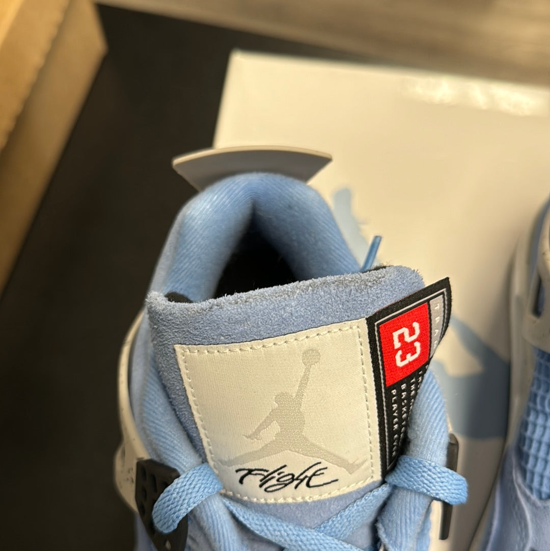 University Blue Jordan 4 Retro (New with Defects)