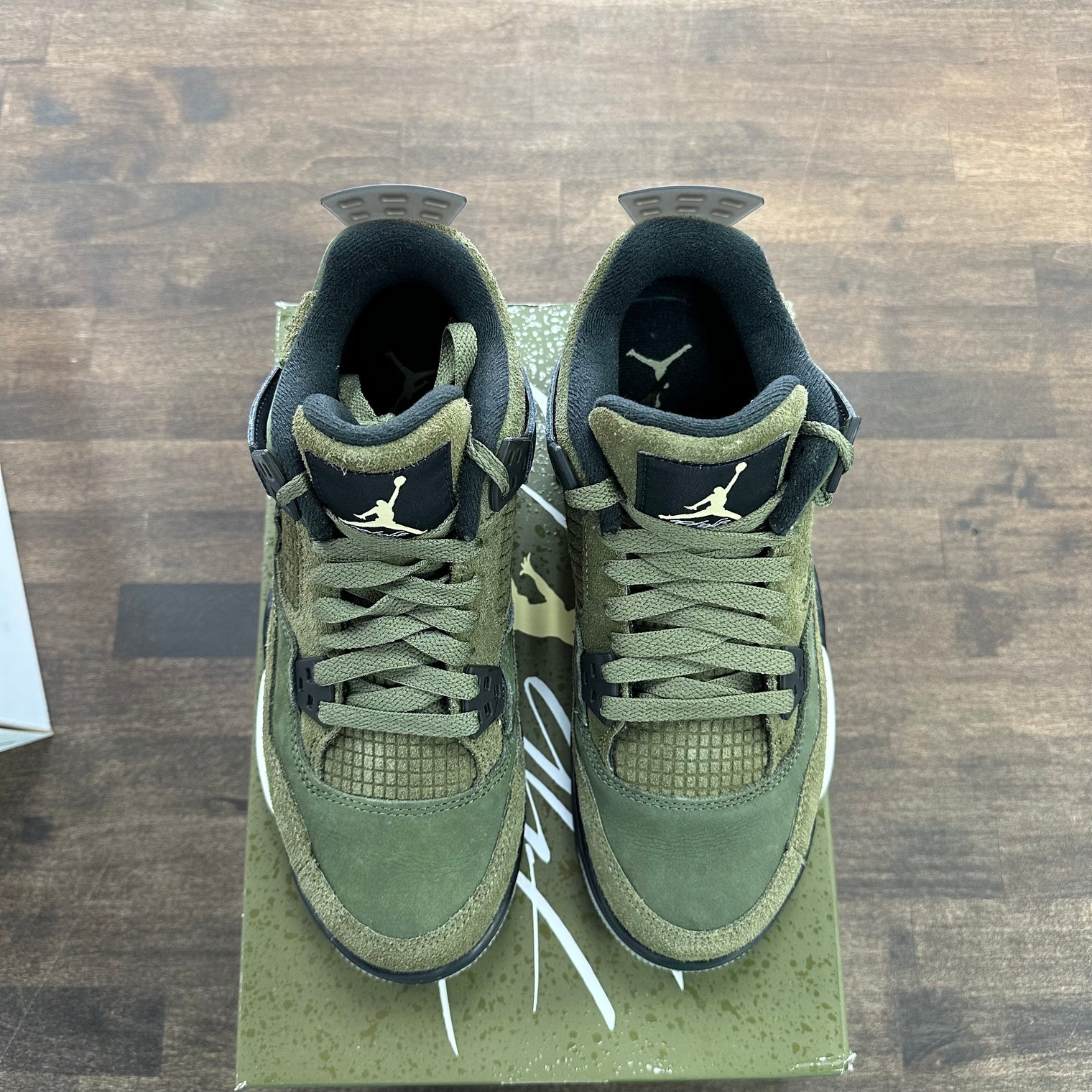 Craft Olive Jordan 4 Retro (GS) (USED)