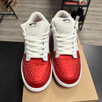 Supreme Jewel Swoosh Red SB Dunk Low (USED, no box)
