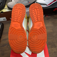Wheat Gold Safety Orange Dunk High (USED)