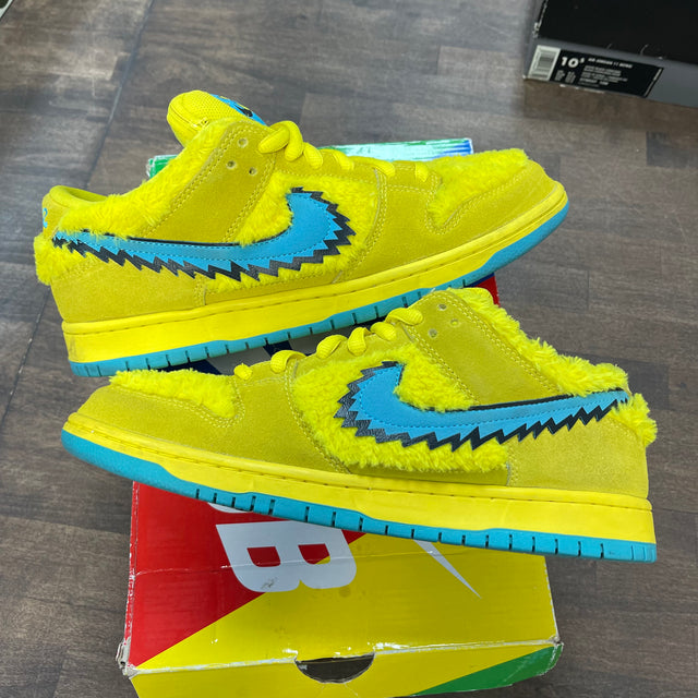Grateful Dead Bears Opti Yellow SB Dunk Low (USED)