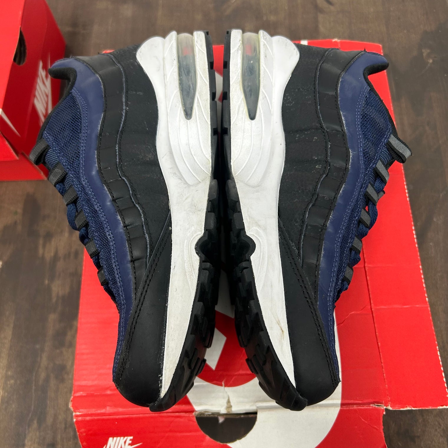 Black Midnight Navy Air Max 95  (GS) (USED, Replacement Box)