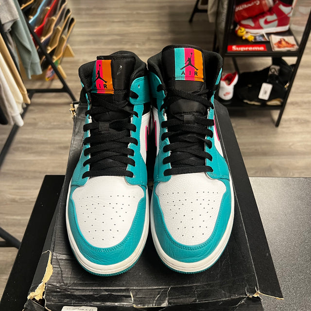 South Beach Jordan 1 Mid (USED)