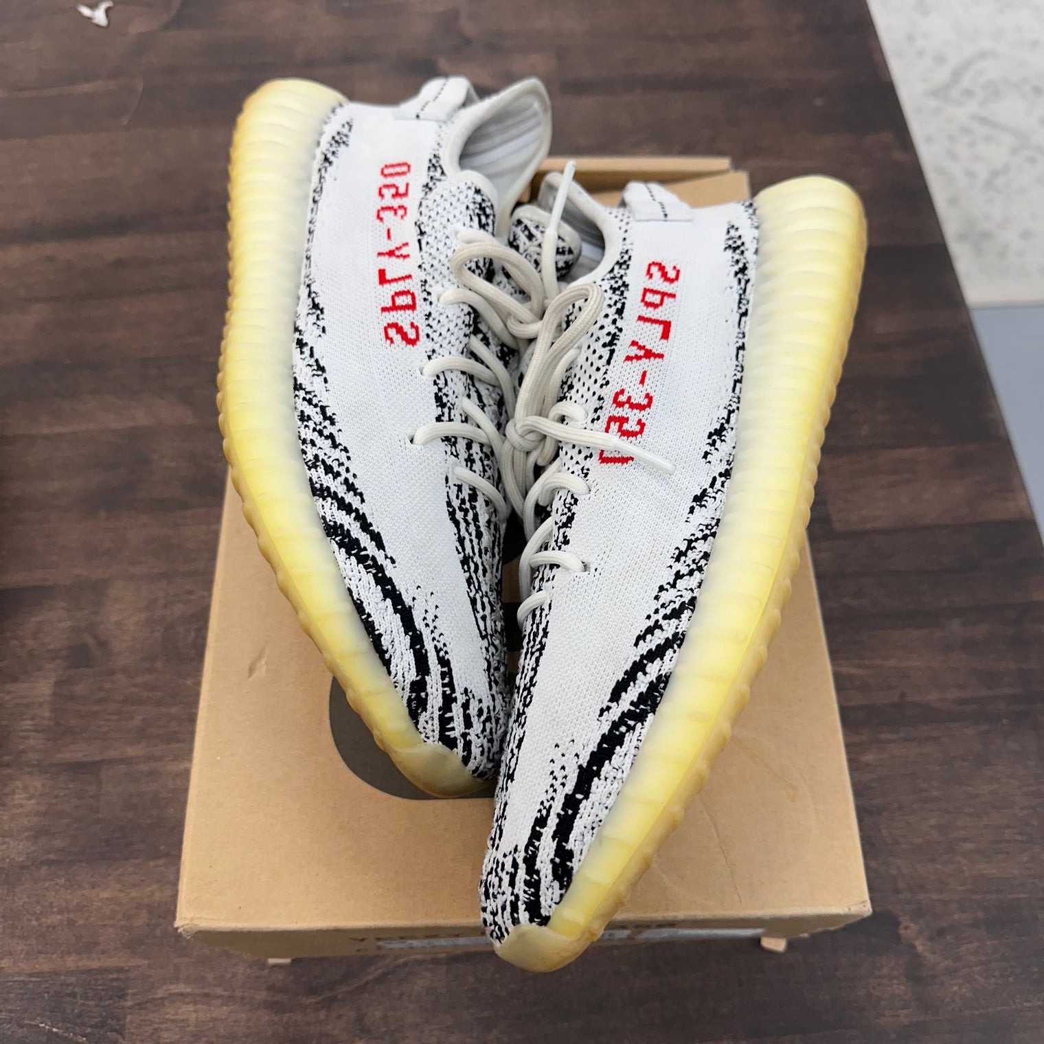Zebra Yeezy 350 (USED)