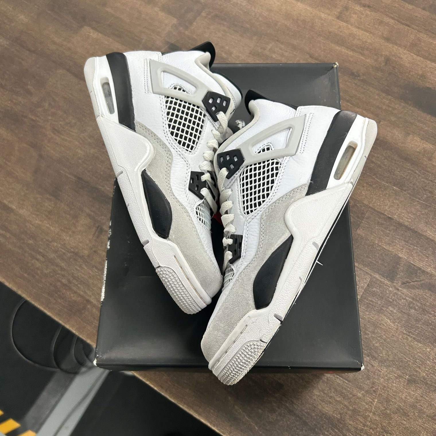 Military Black Jordan 4 Retro (GS) (USED)