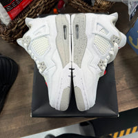 White Oreo Jordan 4 (GS) (Lightly Worn)