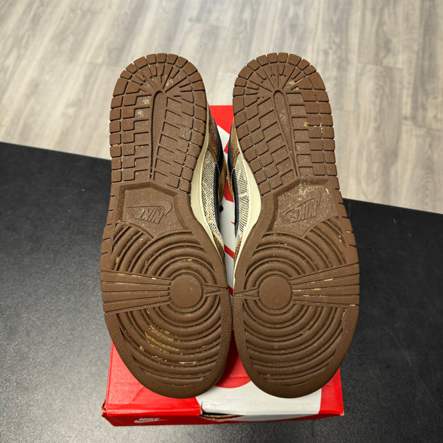 COJP Brown Snakeskin Dunk Low (USED, no box)