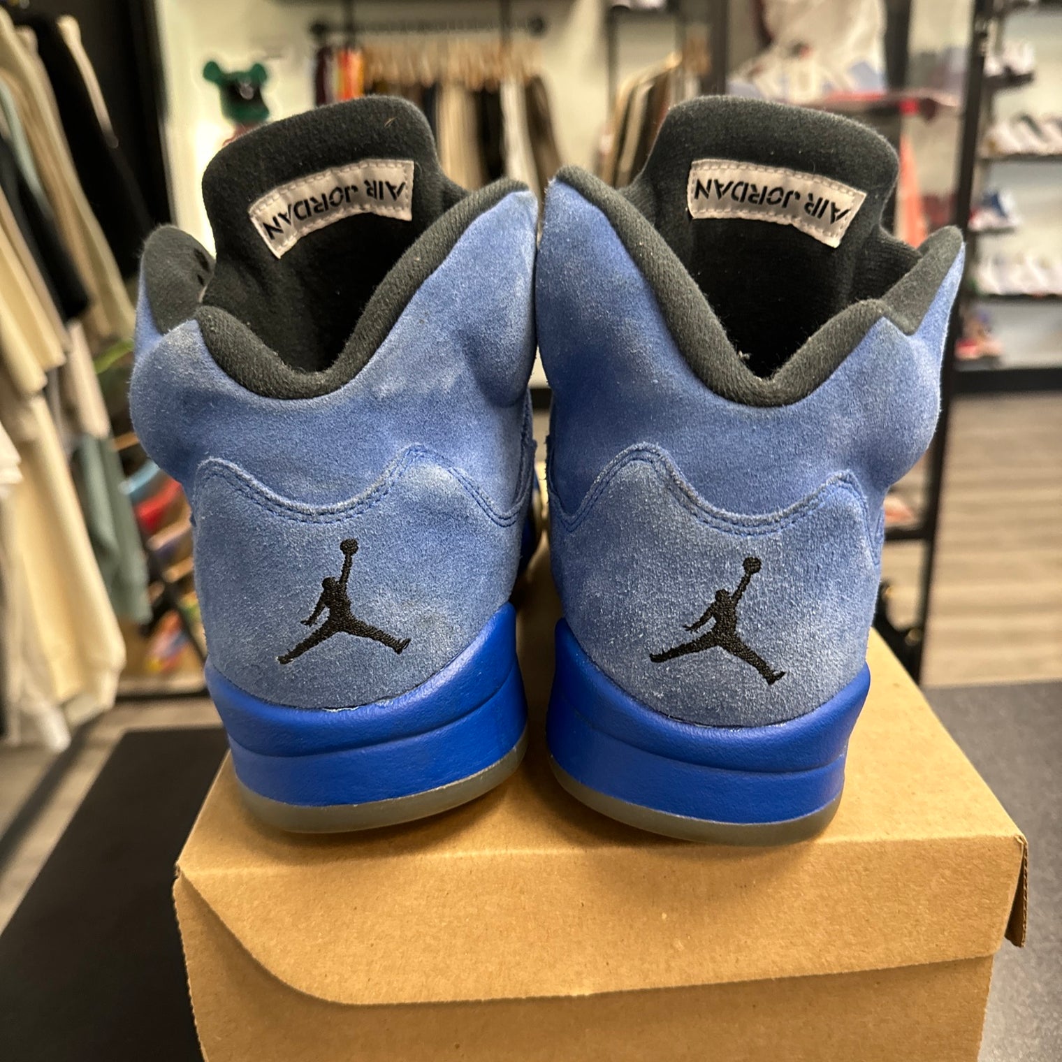 Blue Suede Jordan 5 (USED;NO BOX)