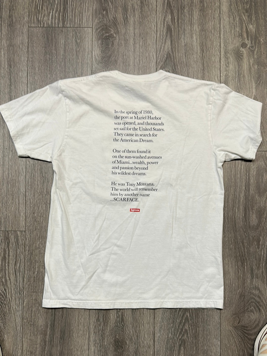 Supreme Scarface Friend Tee White (Used)