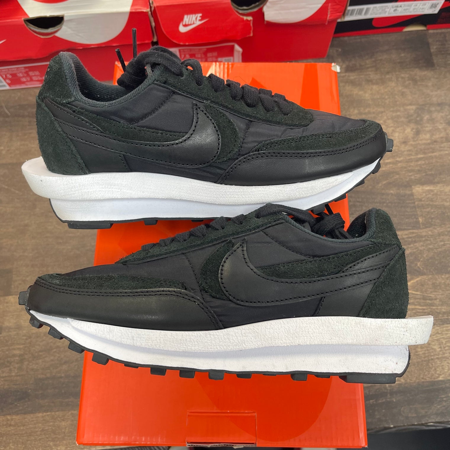 Sacai Black Nylon LDWaffle (USED)