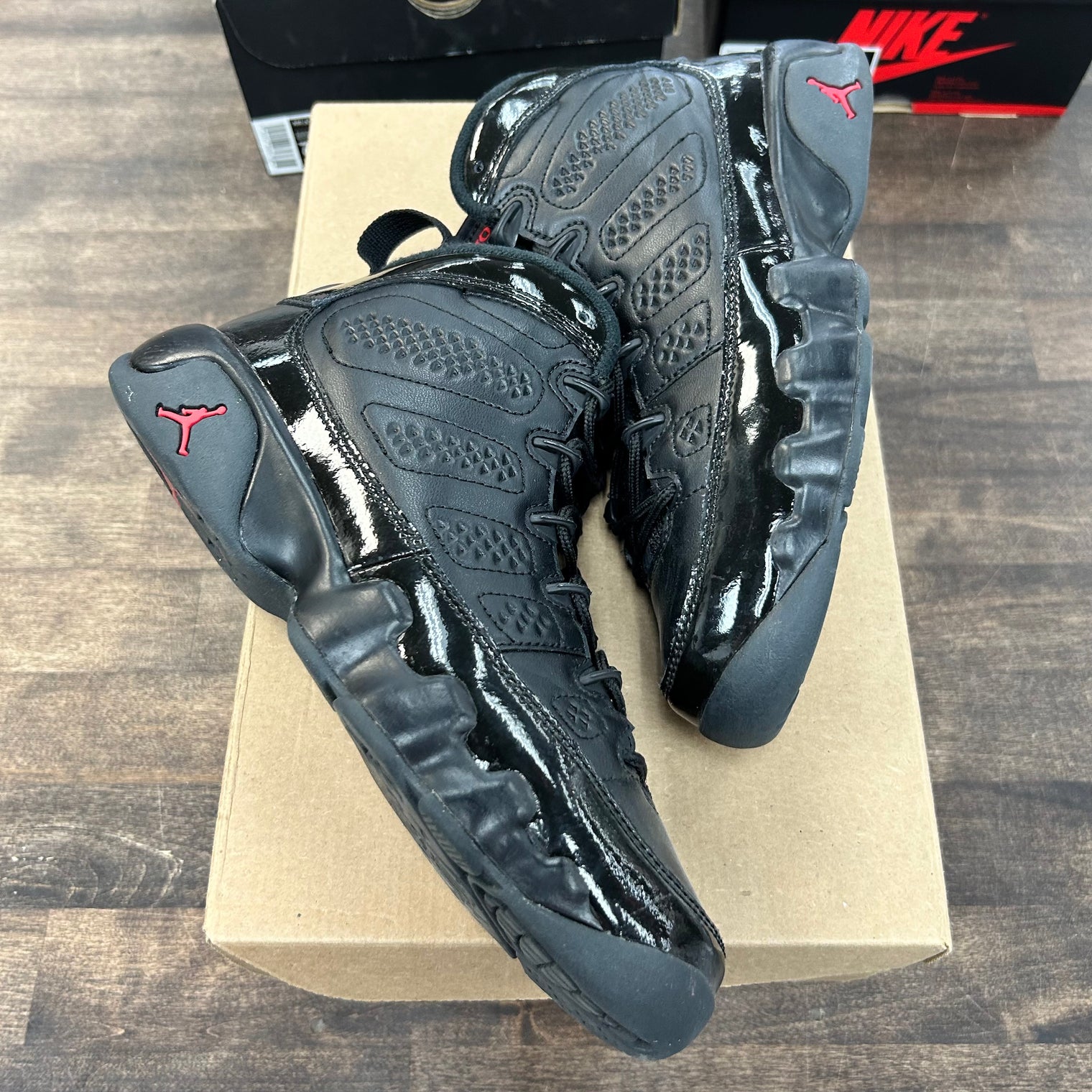 Patent Bred Jordan 9 (GS) (USED, No Box)