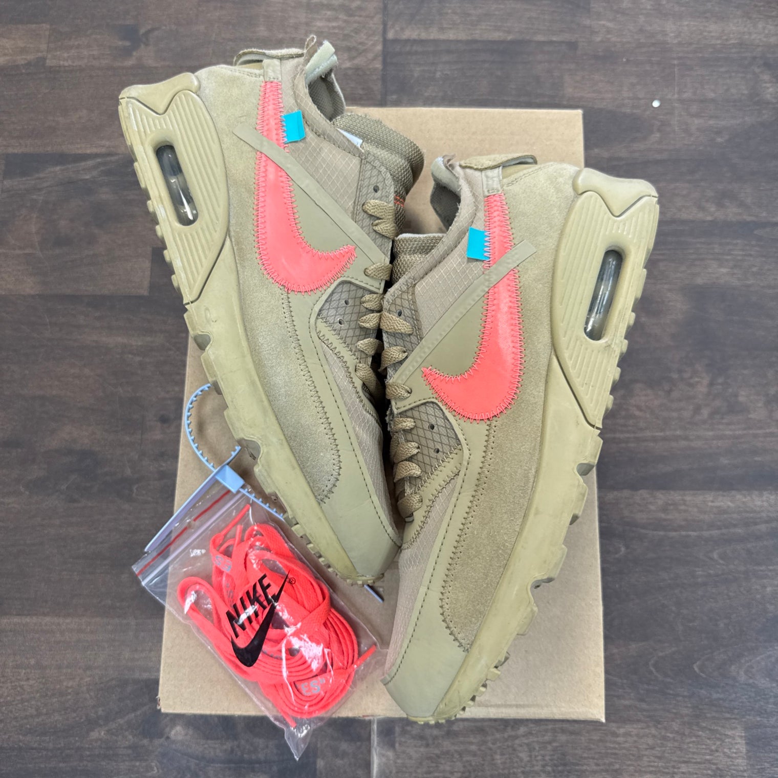 Desert Ore Off-White Nike Air Max 90 (USED)