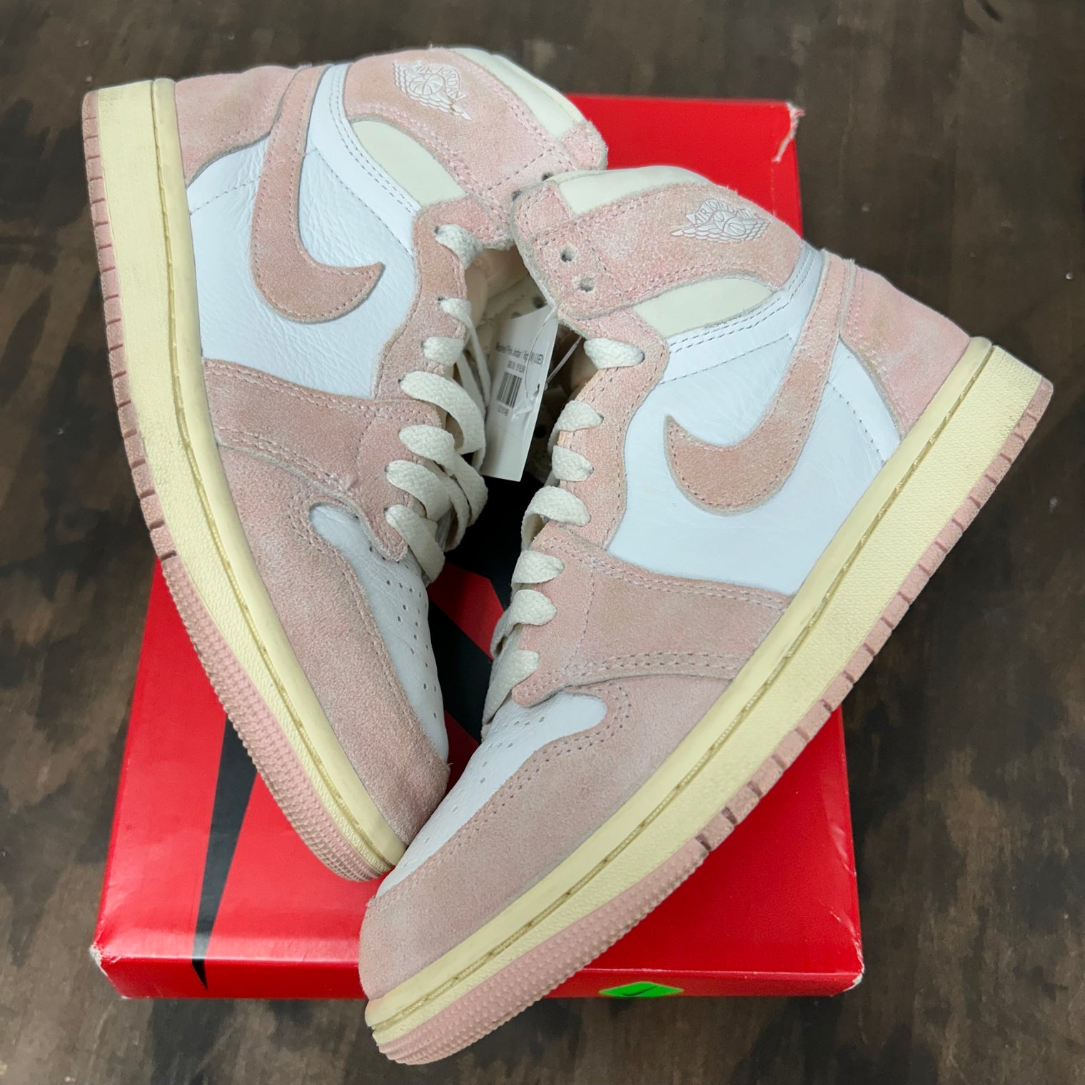 Washed Pink Jordan 1 High (W) (USED)
