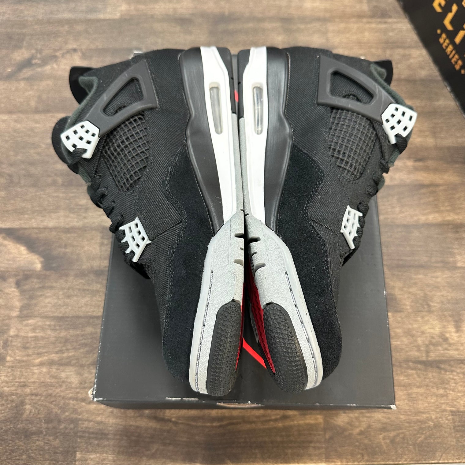 Black Canvas Jordan 4 (USED)