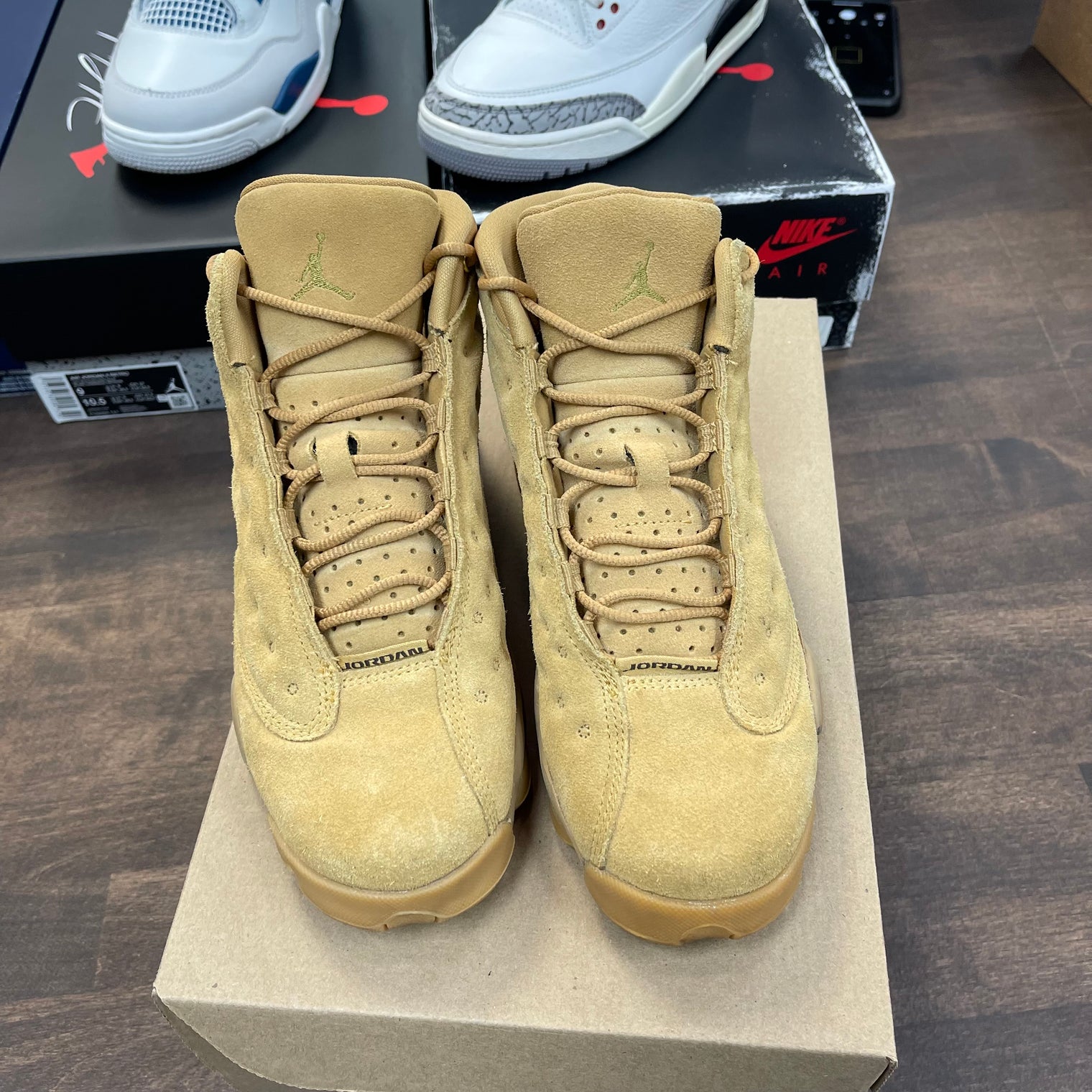 (GS) Wheat Jordan 13 (USED,NO BOX)
