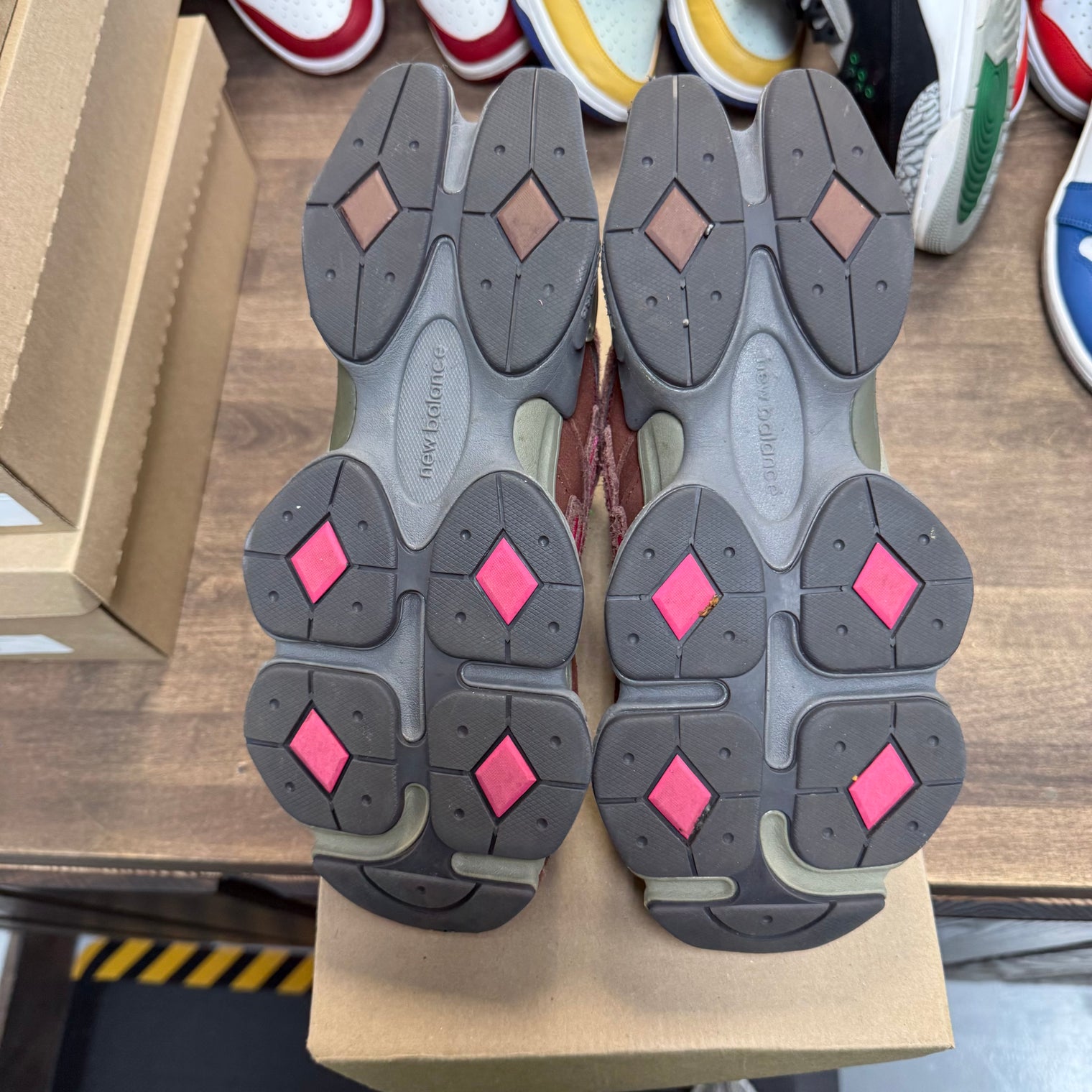 Rich Oak Burgundy New Balance 9060 (USED, No Box)