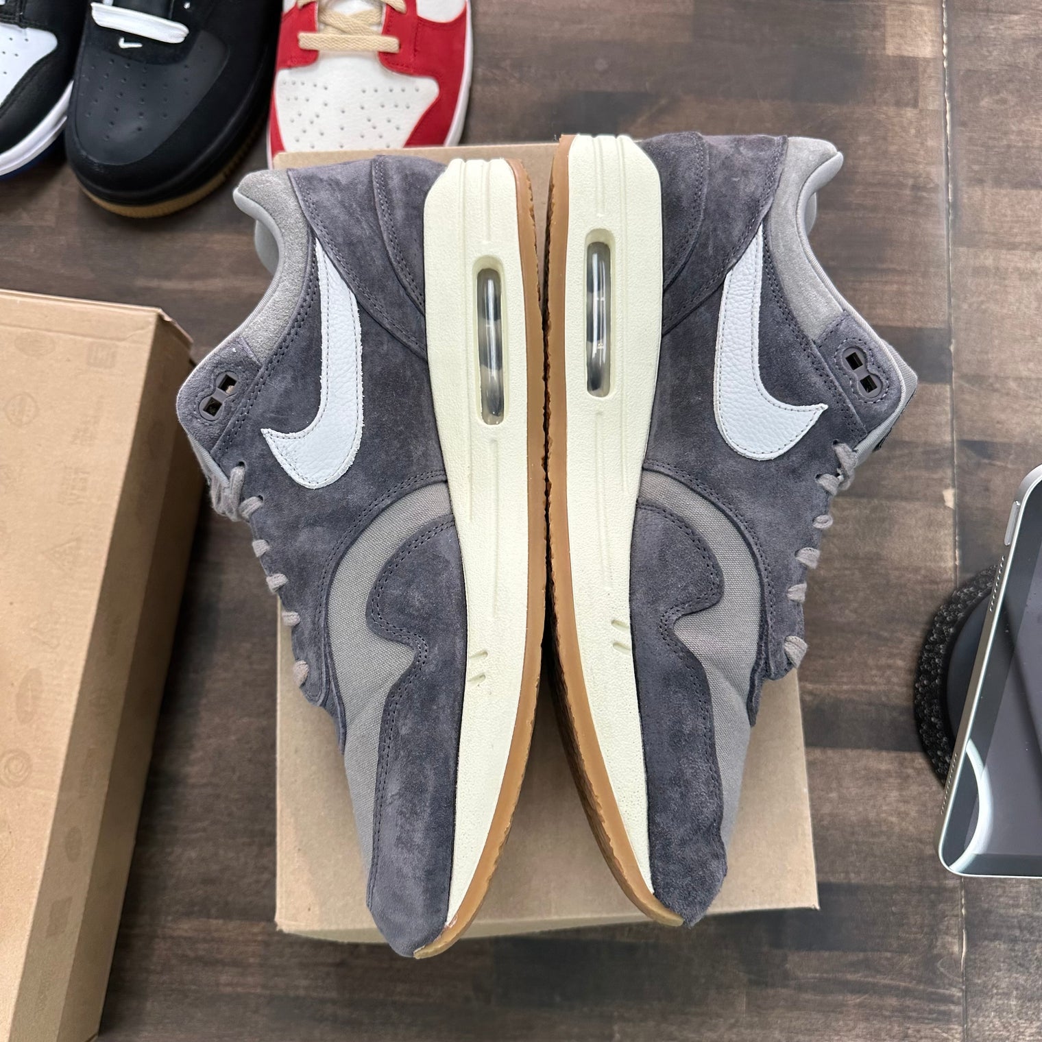 Crepe Soft Grey Nike Air Max 1 (USED, No Box)