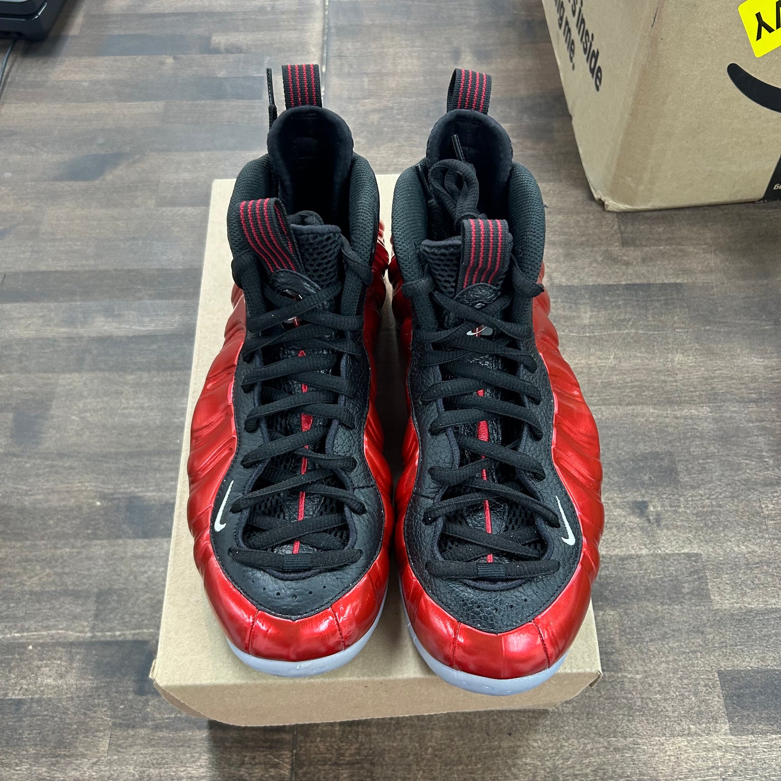 Nike Air Foamposite One Metallic Red (2023) (US 9.5) (USED, No Box)