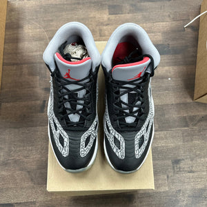 Jordan 11 Retro Low IE Black Cement (US 10.5) (USED, No Box) Size 10.5 (Pre-Owned) - Image 2