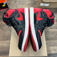 Satin Bred Jordan 1 High (W) (USED, No Box)