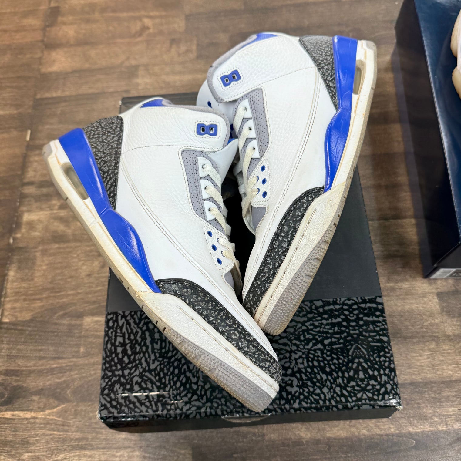 Racer Blue Jordan 3 (USED)