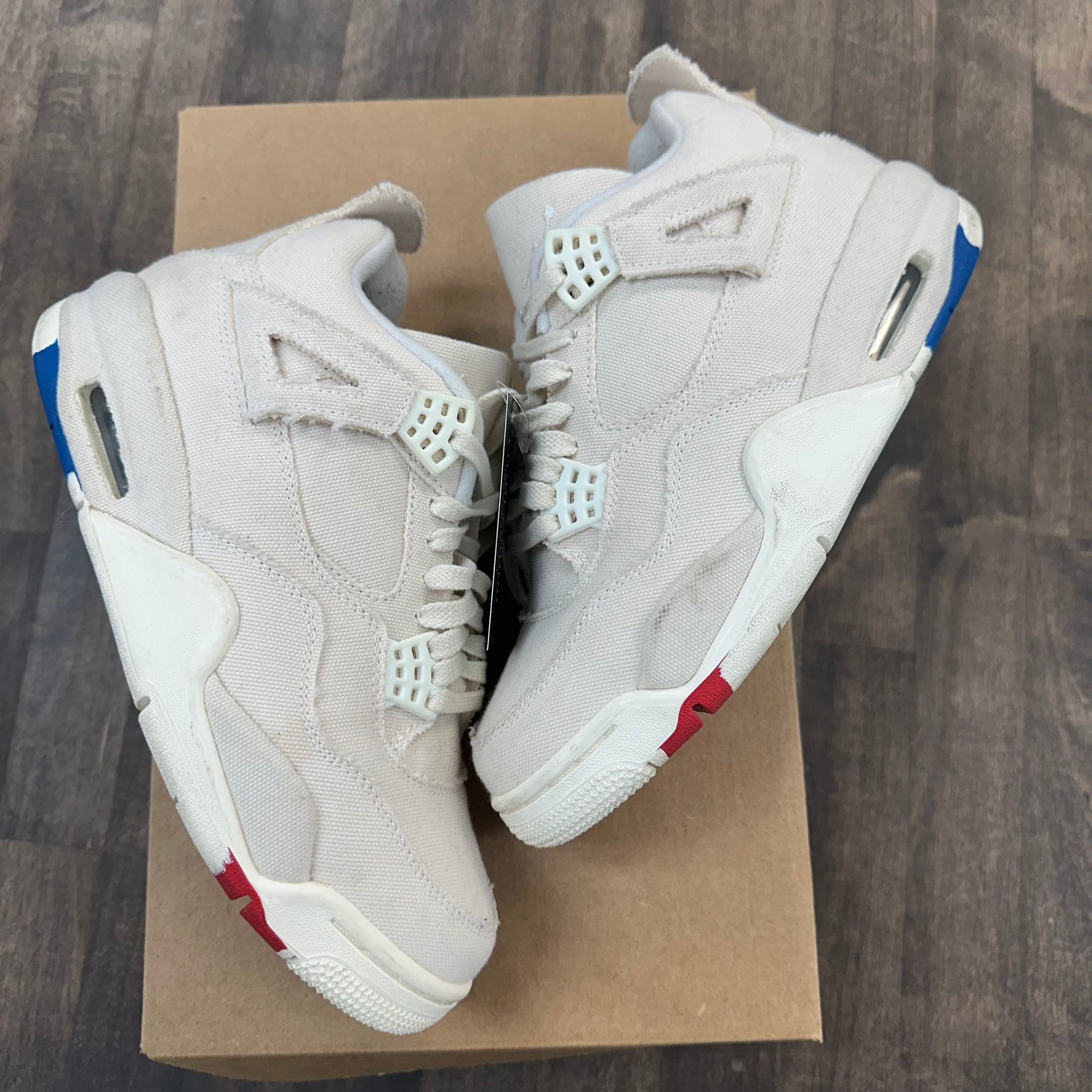 (W) Blank Canvas Jordan 4 (Used, No Box)