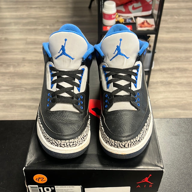 Sport Blue Jordan 3 (USED)