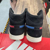 Multi-Color Swoosh Black Jordan 1 Mid (USED, Replacement Box)