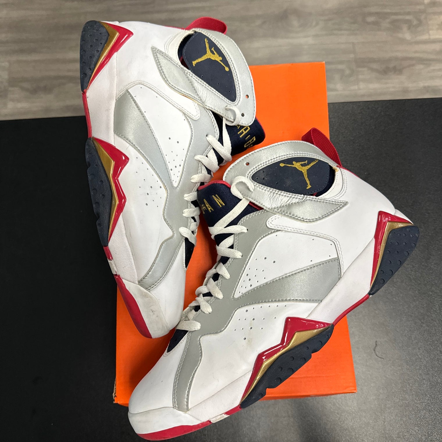 Olympic Jordan 7 Retro (USED, no box)