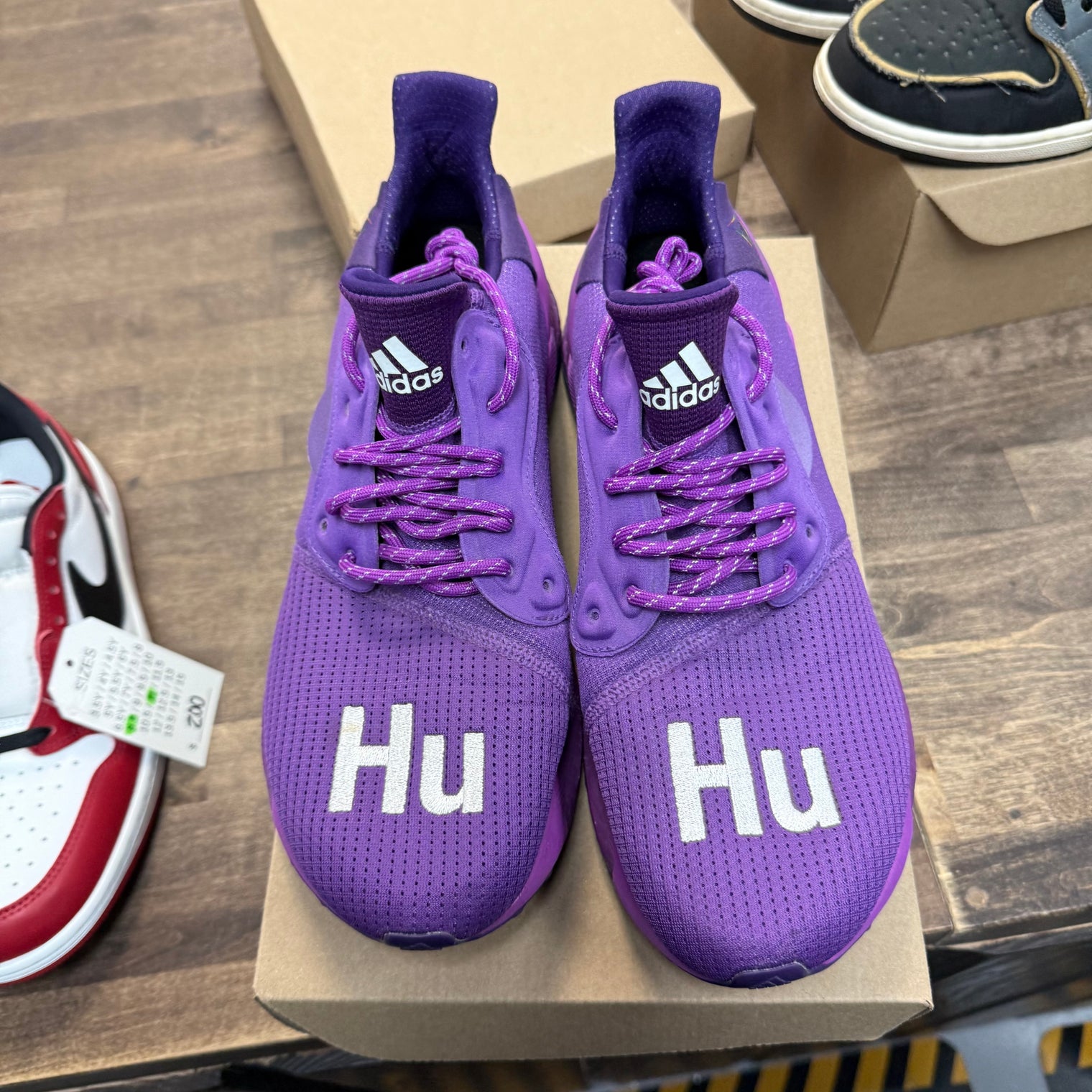 Pharrell Now is Her Time Pack Purple adidas Solar Hu PRD (USED, No Box)