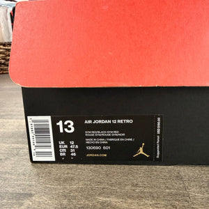 Jordan 12 Retro Gym Red (2018) Size 13 (Pre-Owned) - Image 6