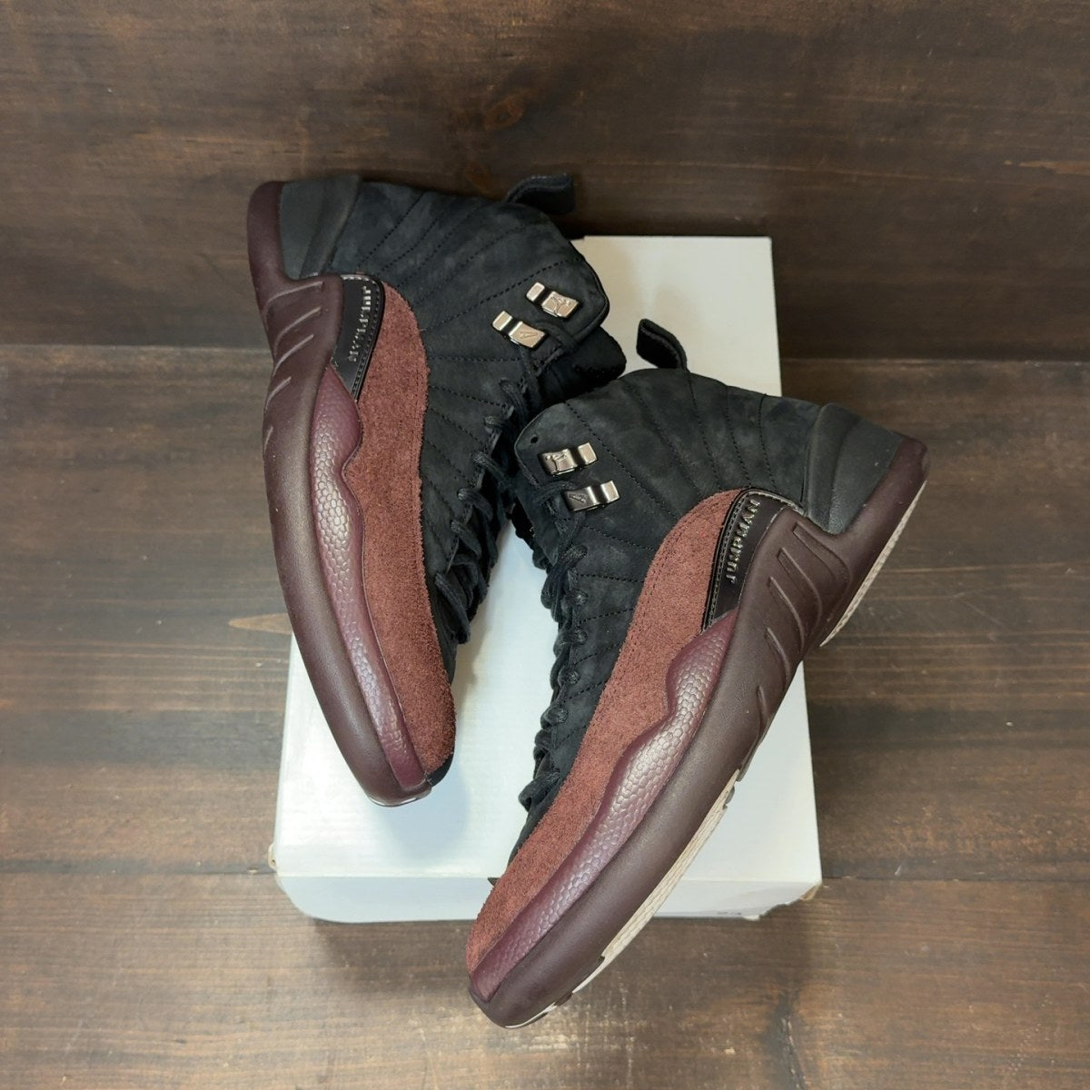 Jordan 12 Retro SP A Ma Maniére Black (Women's) Size 8W (Pre-Owned) - Image 2