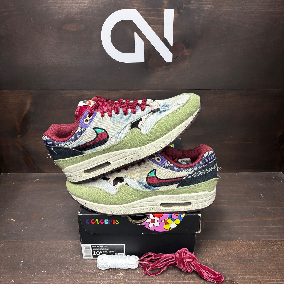 Nike Air Max 1 SP Concepts Mellow Size 10.5 (Pre-Owned) - front