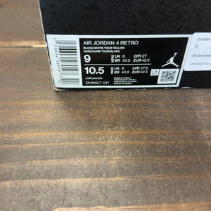 Jordan 4 Retro Thunder (2023) Size 9 (Pre-Owned) - aux