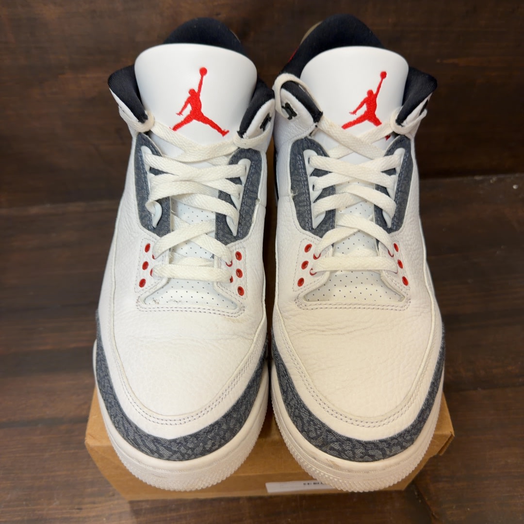 Jordan 3 Retro SE Fire Red Denim (2020) Size 12 (Pre-Owned) - Image 3