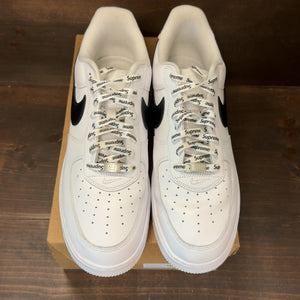 Nike Air Force 1 Low Supreme White Black Size 12 (Pre-Owned) - Image 3