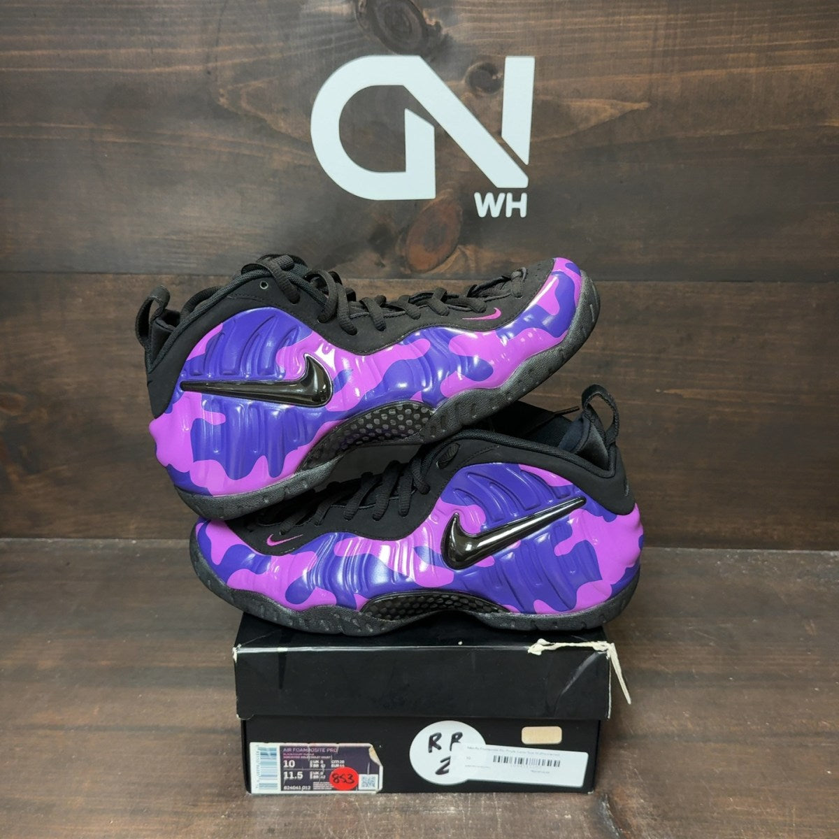 Nike Air Foamposite Pro Purple Camo - Image 1