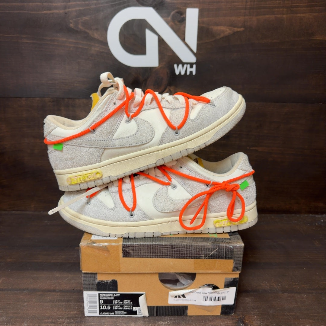 Nike Dunk Low Off-White Lot 11 - Image 1