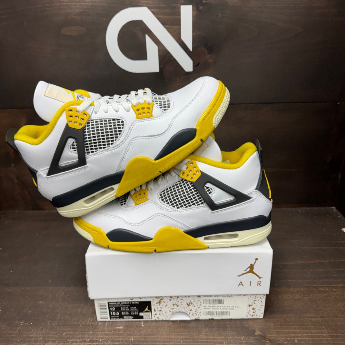Jordan 4 Retro Vivid Sulfur (Women's) - Image 1