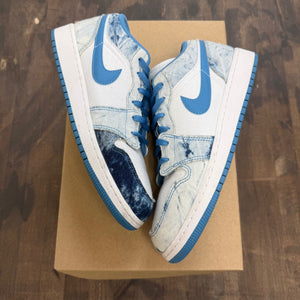 Jordan 1 Low Washed Denim (GS) Size 7Y (Pre-Owned) - Image 1