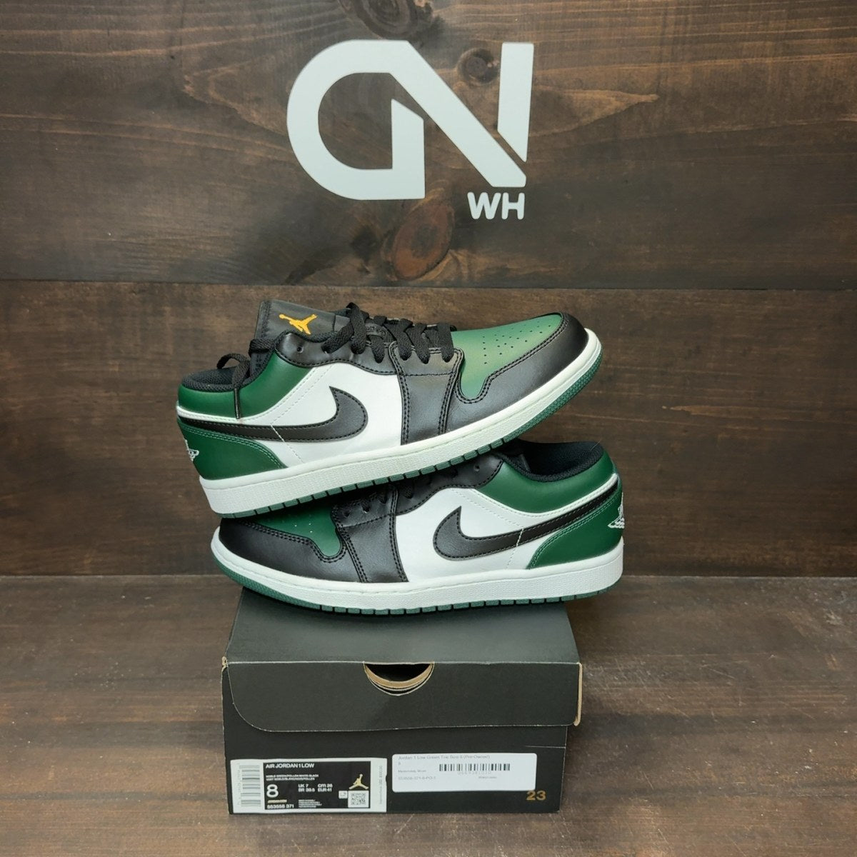 Jordan 1 Low Green Toe - Image 1
